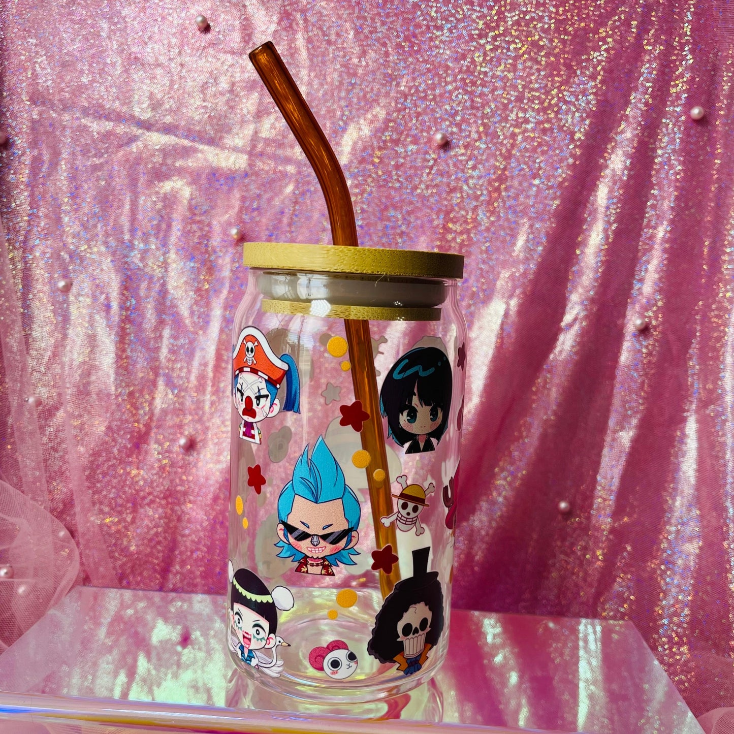 Pirates ♡ 16oz Glass Can