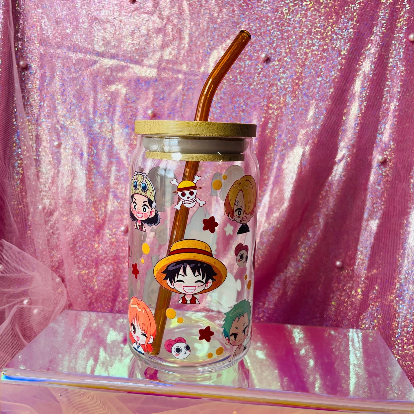 Pirates ♡ 16oz Glass Can