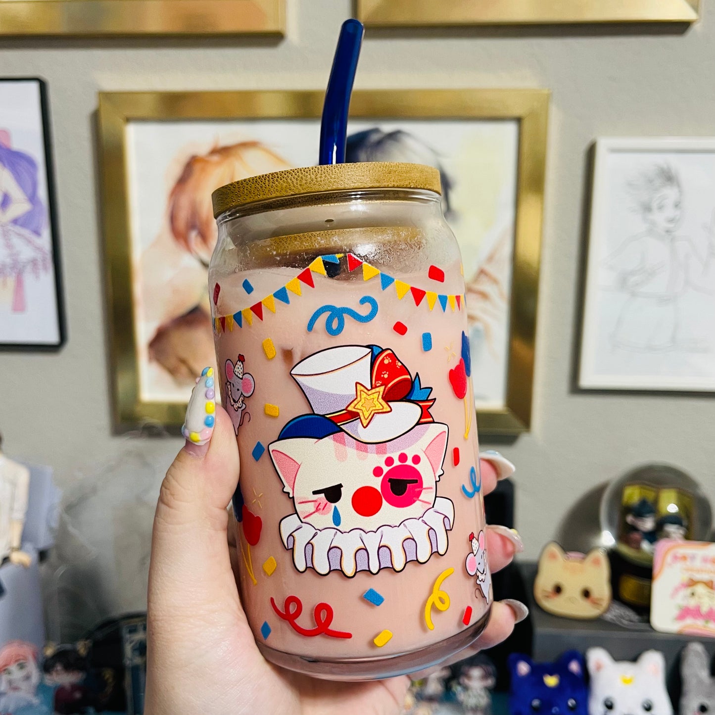Clown of the Month ♡ 16oz Glass Can
