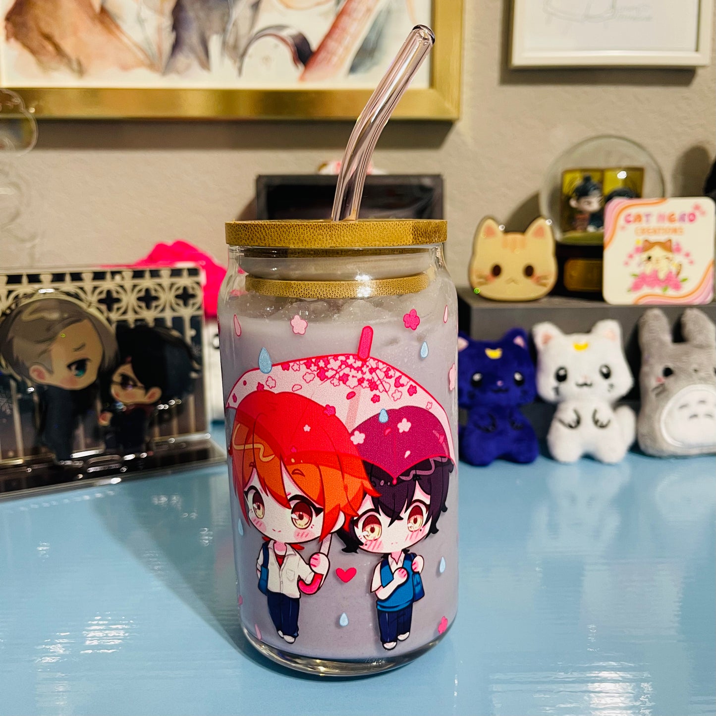 Rainy Day ♡ 16oz Glass Can