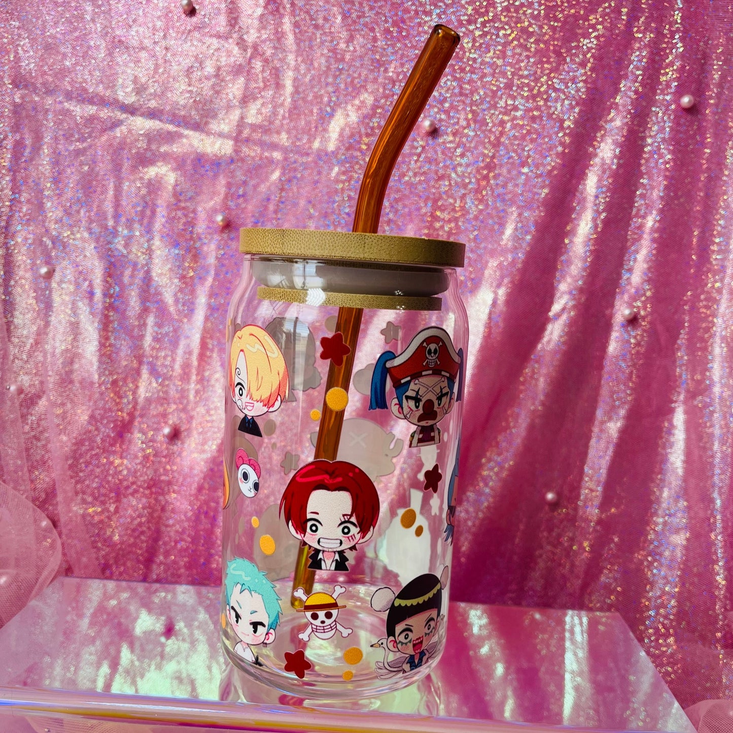 Pirates ♡ 16oz Glass Can