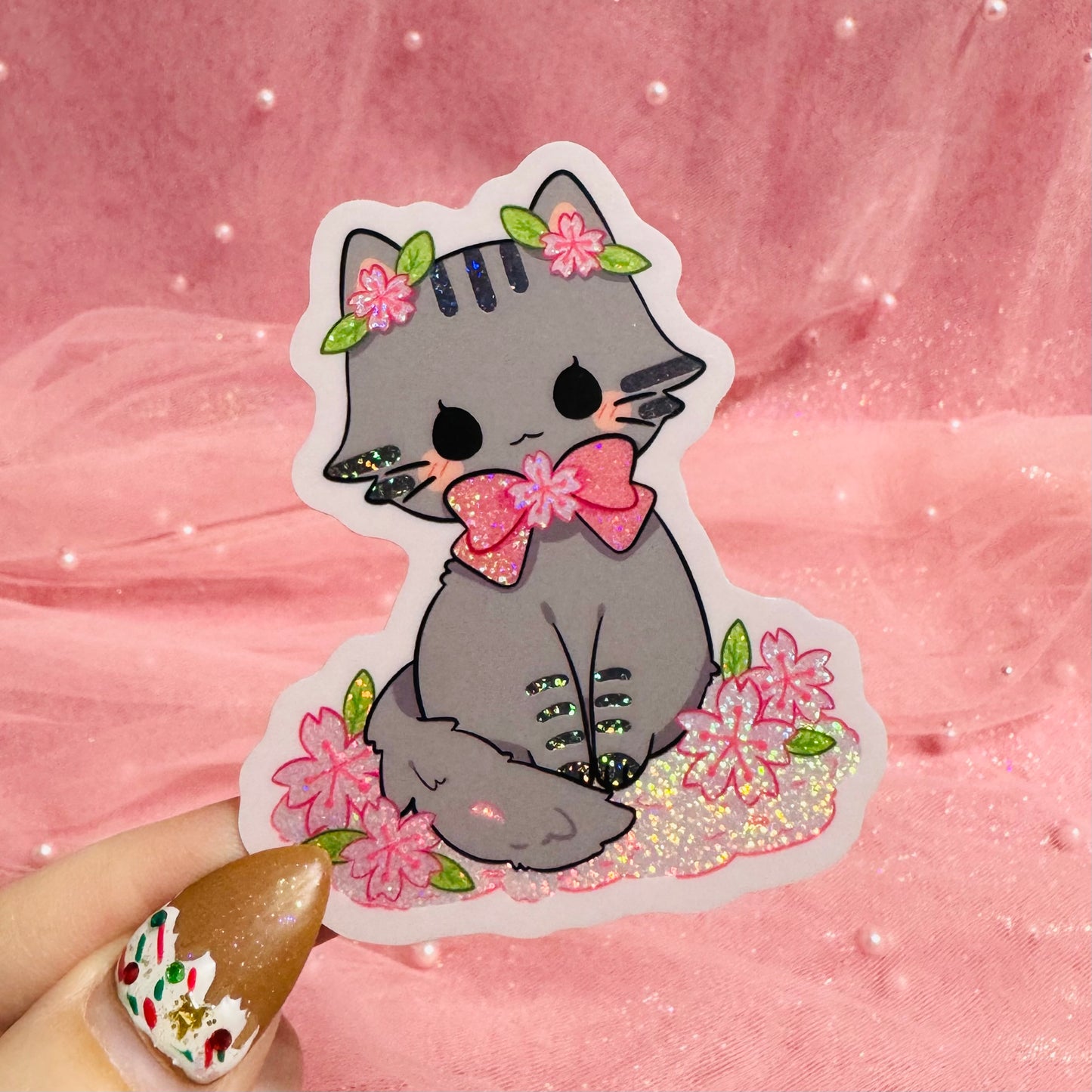 Sakura Kitty Stickers