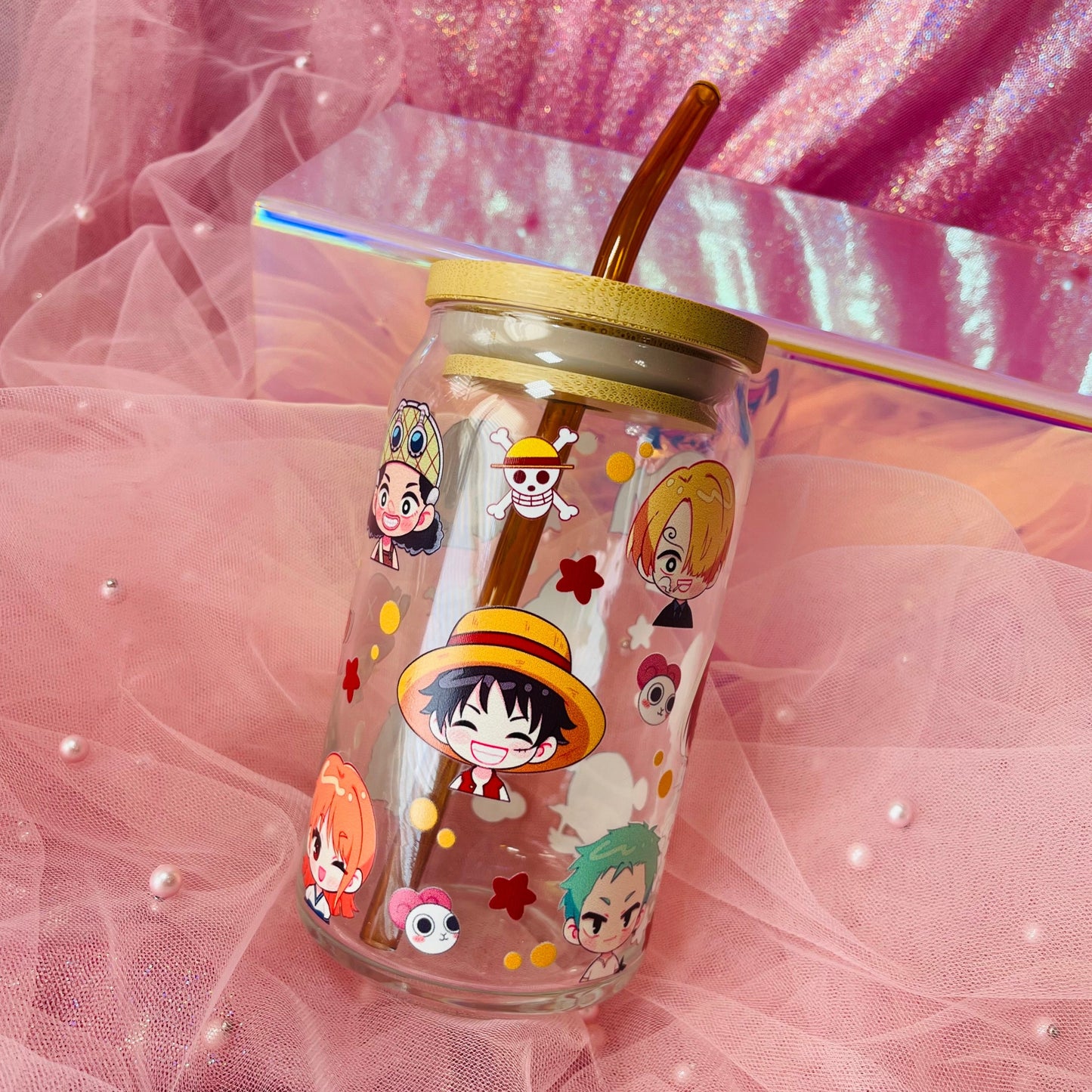 Pirates ♡ 16oz Glass Can