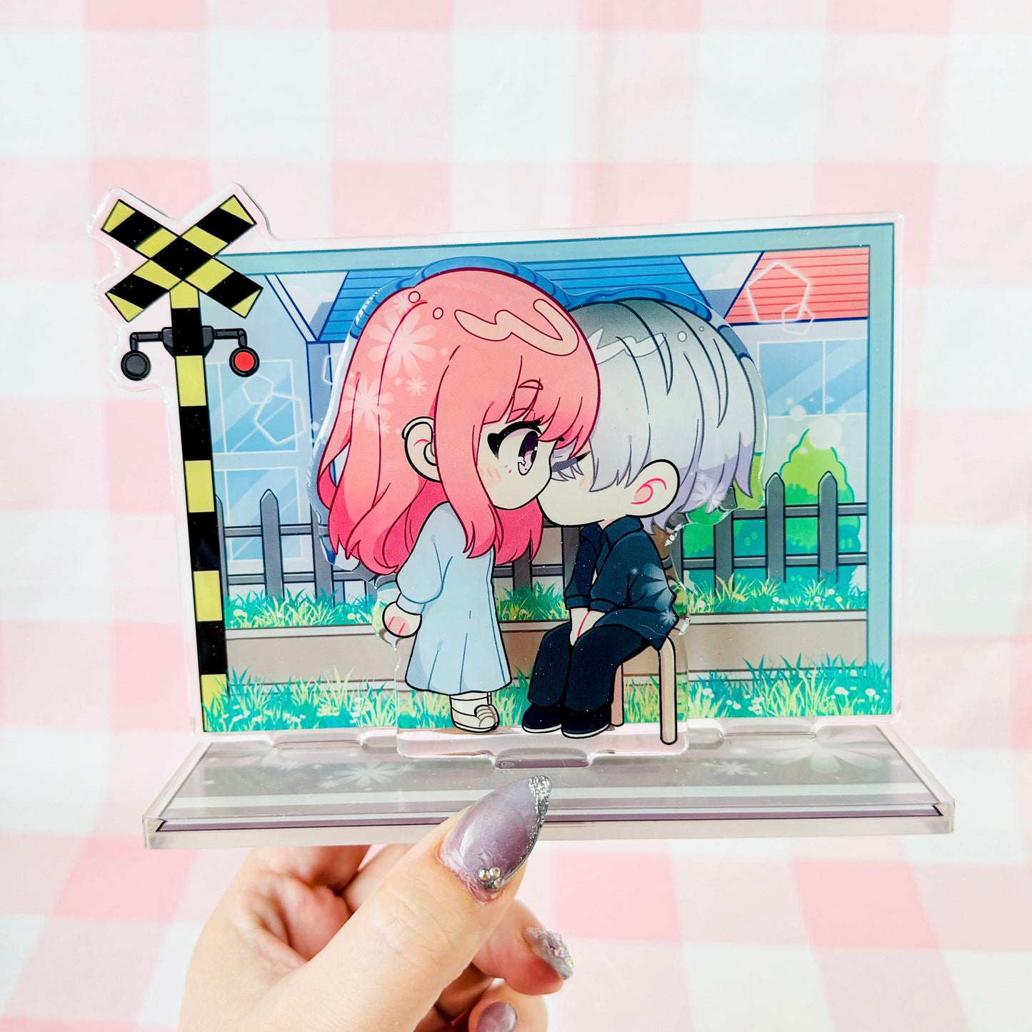 Affection ☆ Train Crossing Kiss Scene ☆ Acrylic Stand