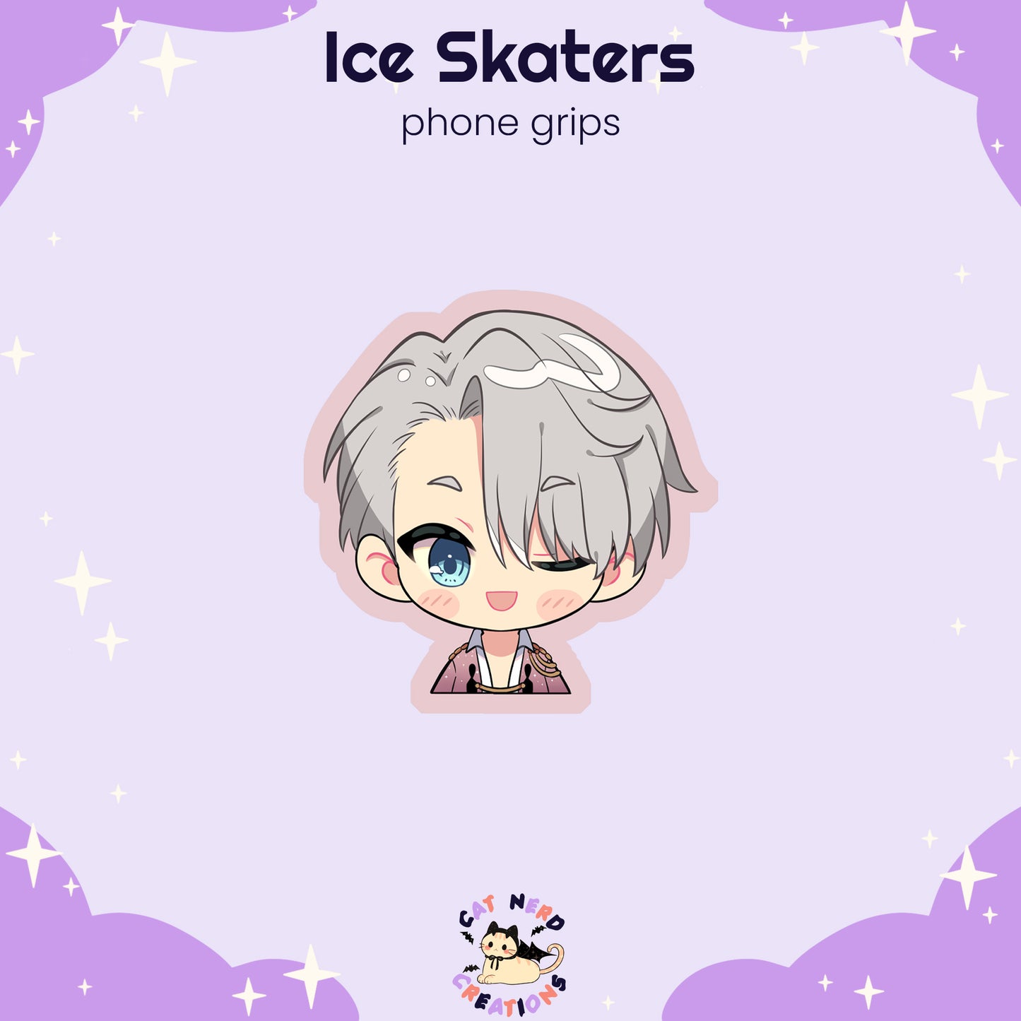 Ice Skater Phone Grips