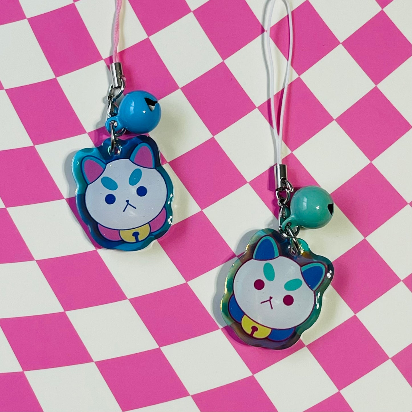 Space PupCat Holographic Phone Charms