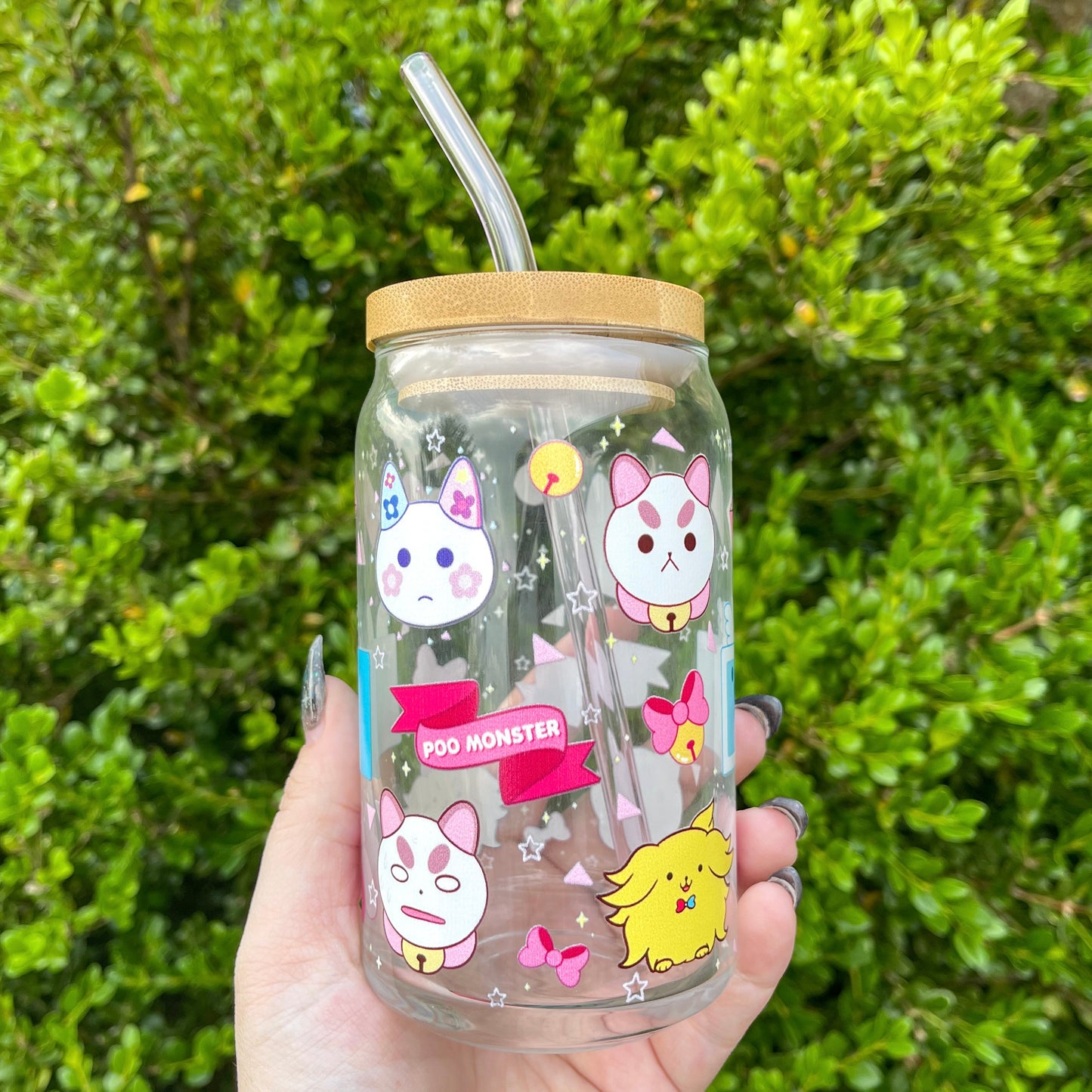 PupCat ♡ 16oz Glass Can