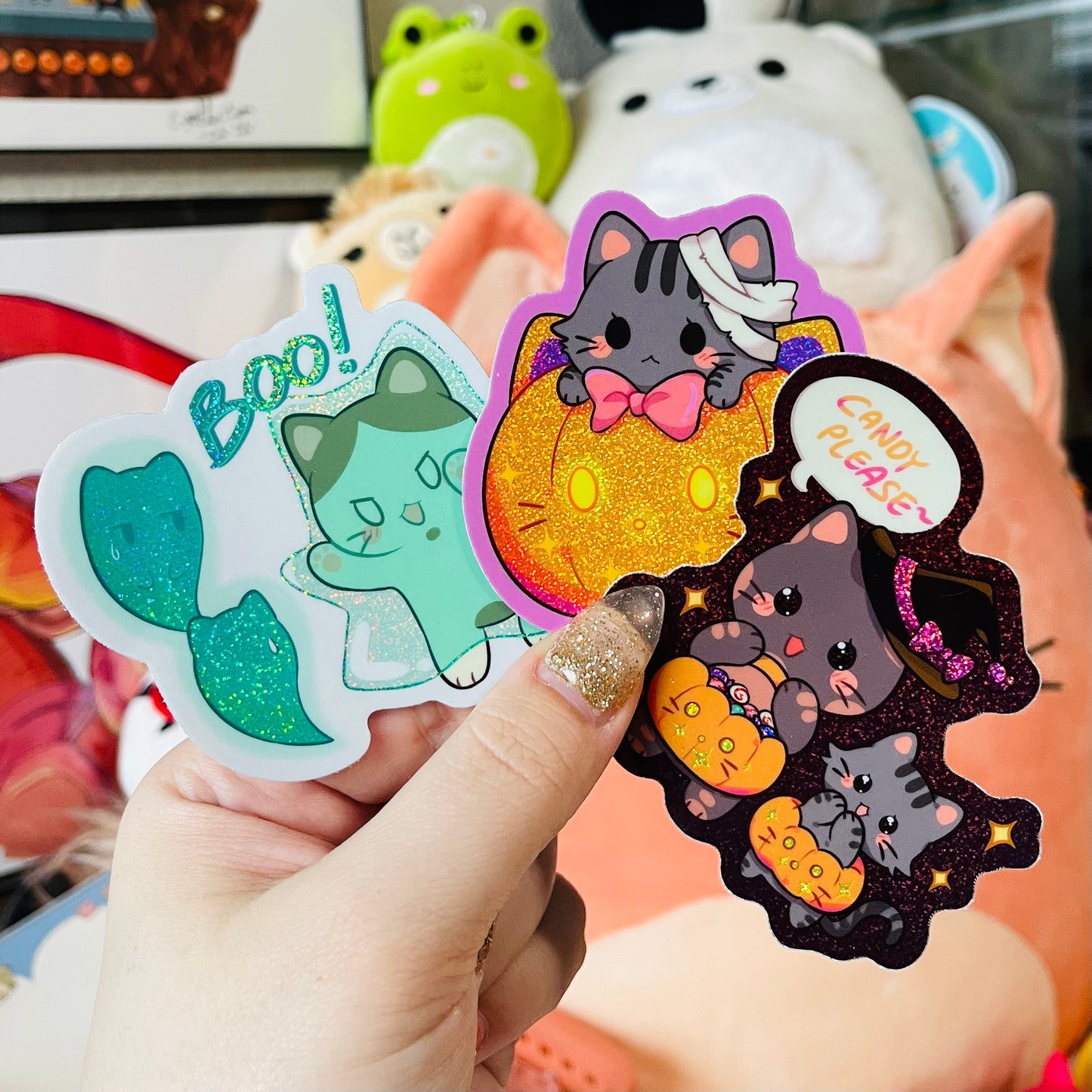 Halloween Kitty Stickers