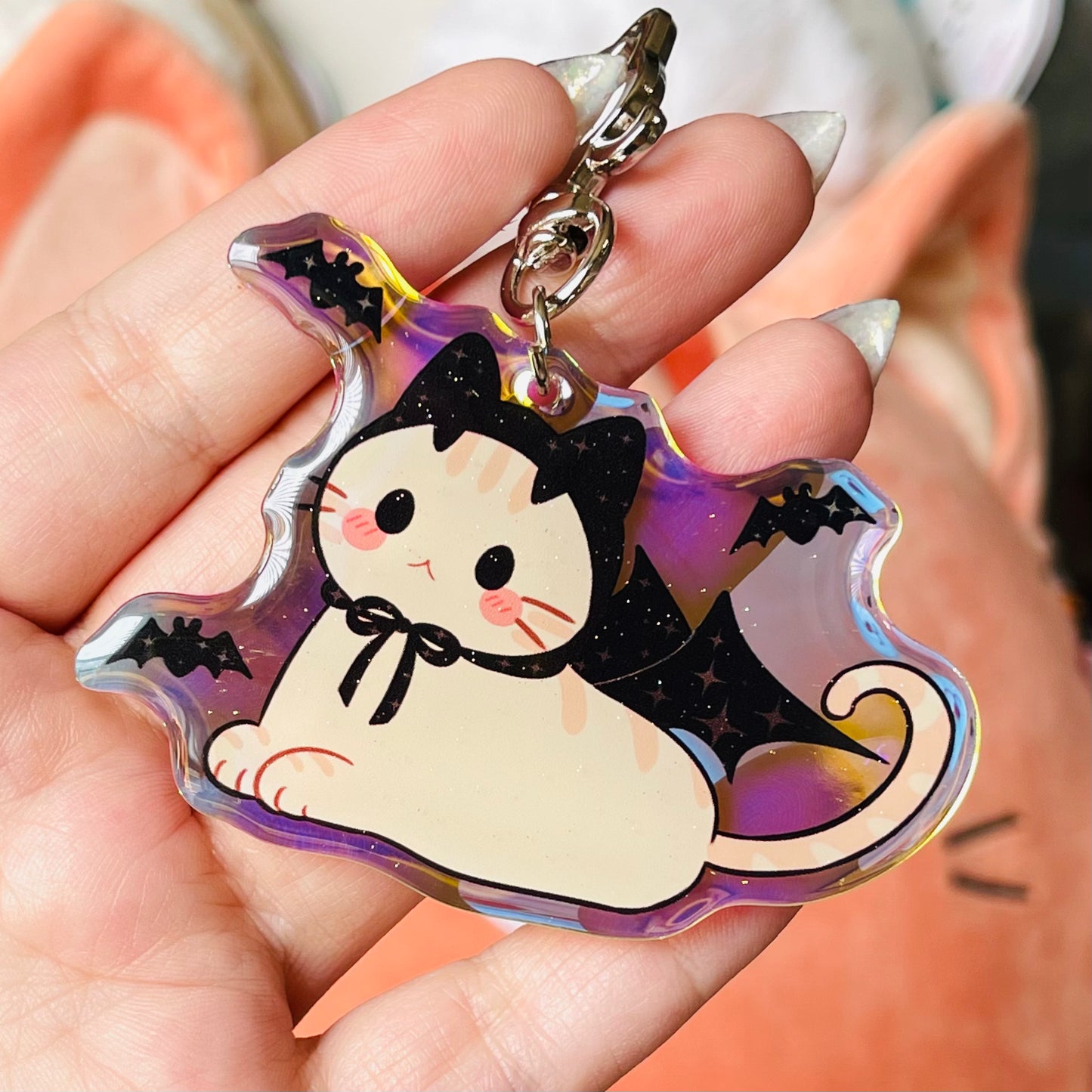 Halloween Cats ☆ Holographic Charms