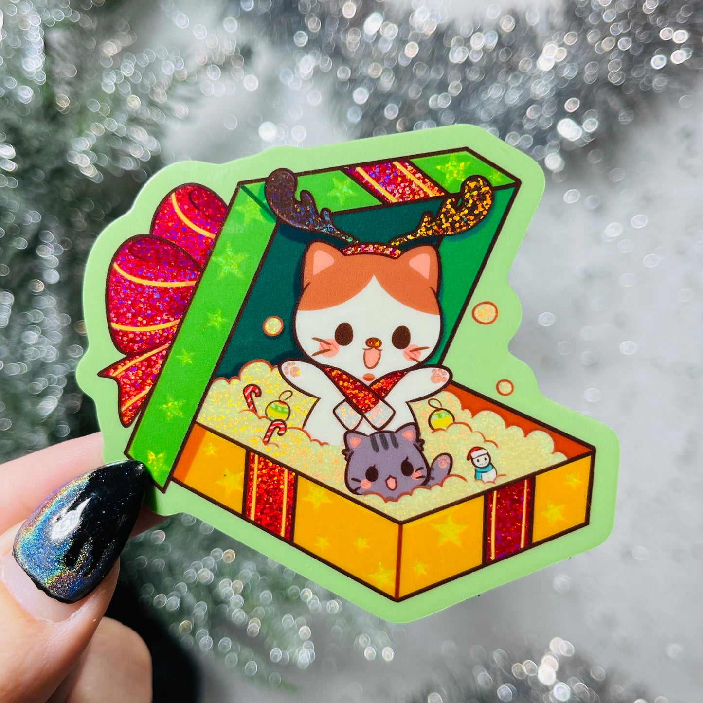 Christmas Kitties Stickers