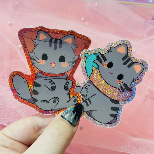 Cone Kitty Stickers