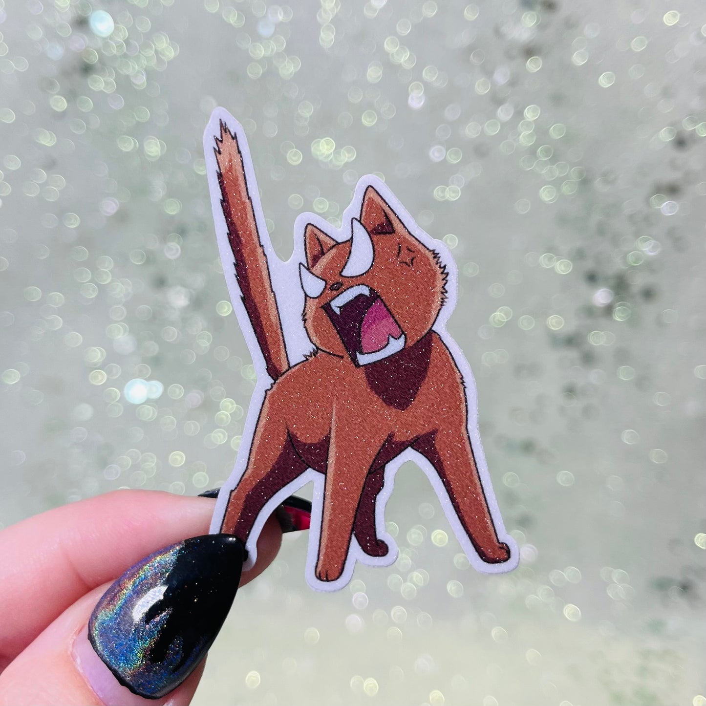 Mini Angy Kitty Sticker