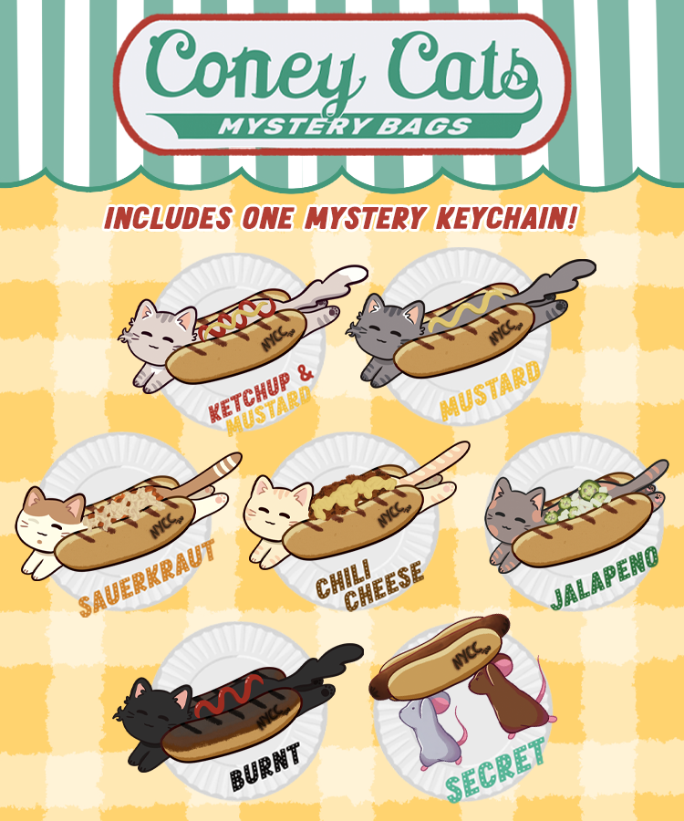 Coney Cats☆ Mystery Bags ☆ NYCC Exclusive ☆ PREORDER