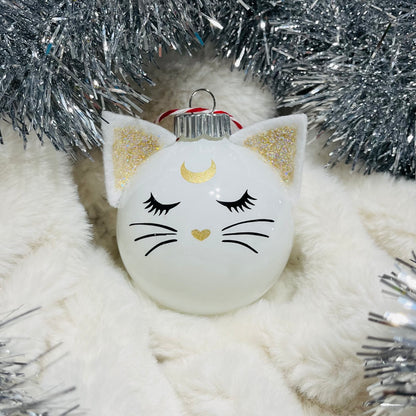 Moon Kitty Ornaments