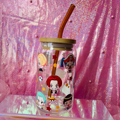 Pirates ♡ 16oz Glass Can - PREORDER