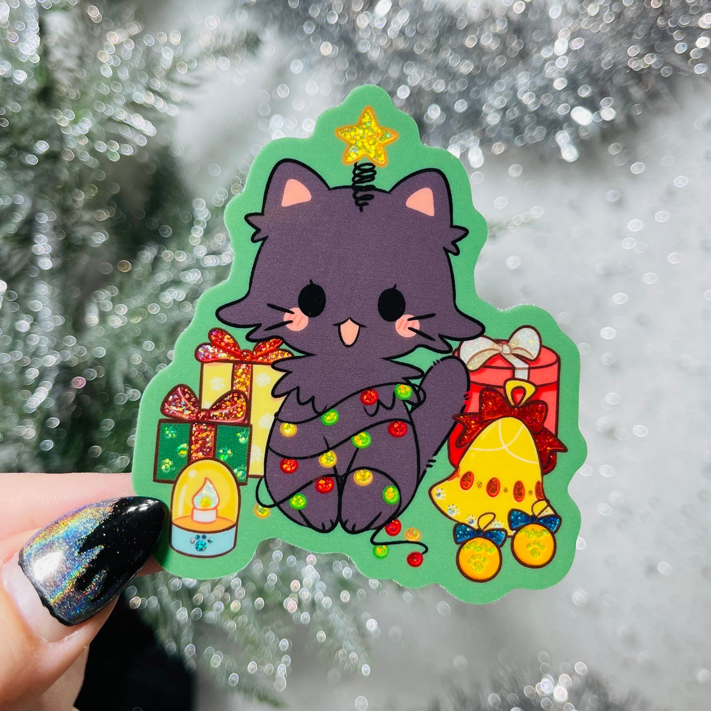 Christmas Kitties Stickers