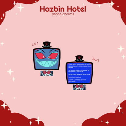 Hazbin Phone Charms