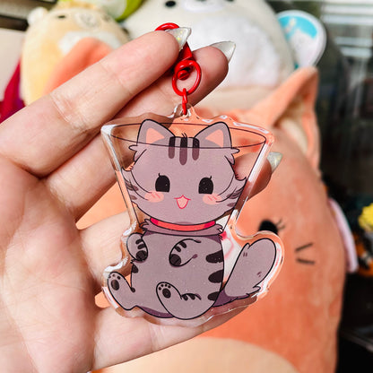 Cone Head Kitty Charms