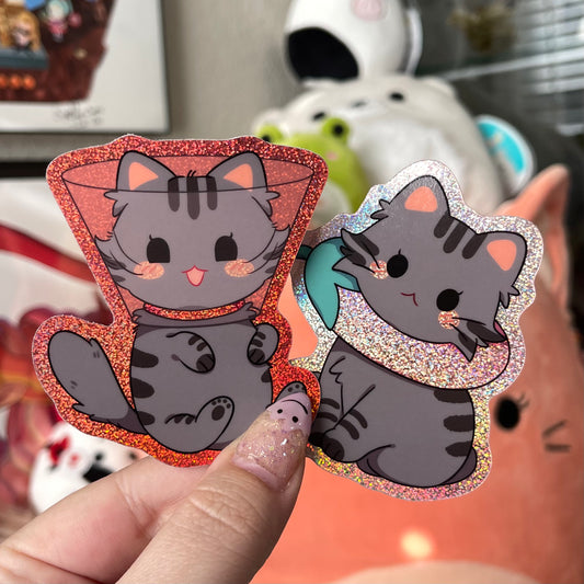 Cone Kitty Stickers