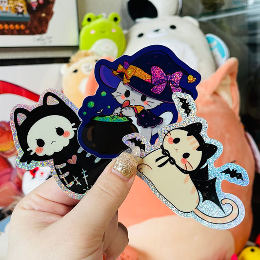 Halloween Kitty Stickers