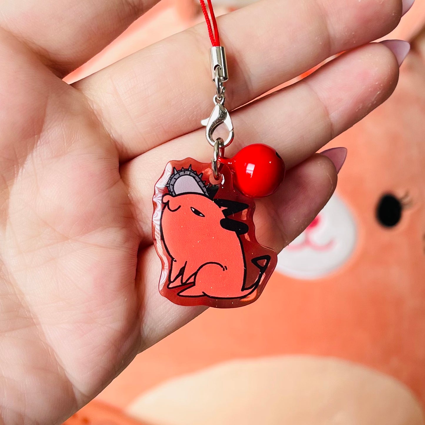 Chainsaw Pupper Phone Charms