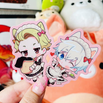 Kitty Maid Stickers