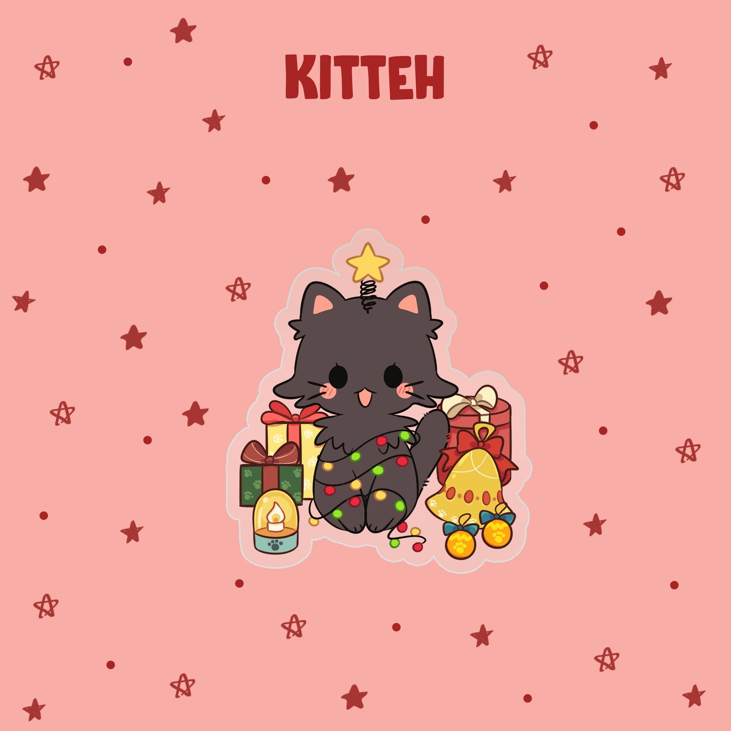 Holiday Kitty Charms
