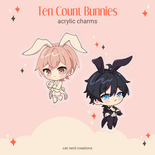Ten Count Bunny Charms